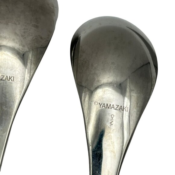 YAMAZAKI Alba Flatware Set Spoons Dinner‎ Knife Fork Plain Slanted Tip Stainless - Picture 7 of 10